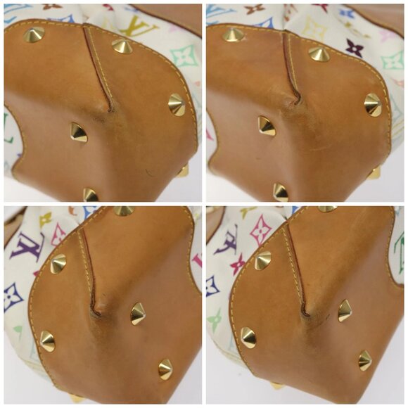 LOUIS VUITTON Monogram Multicolor Judy MM Bag 2Way White M40255 LV Auth 125291 - Picture 16 of 16